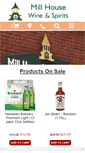 Mobile Screenshot of millhousewineandspirits.com