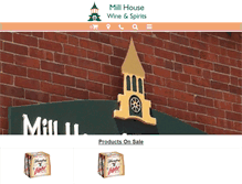 Tablet Screenshot of millhousewineandspirits.com